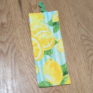 Hand Crafted Lemon Bookmark with Yellow and Green Accents
